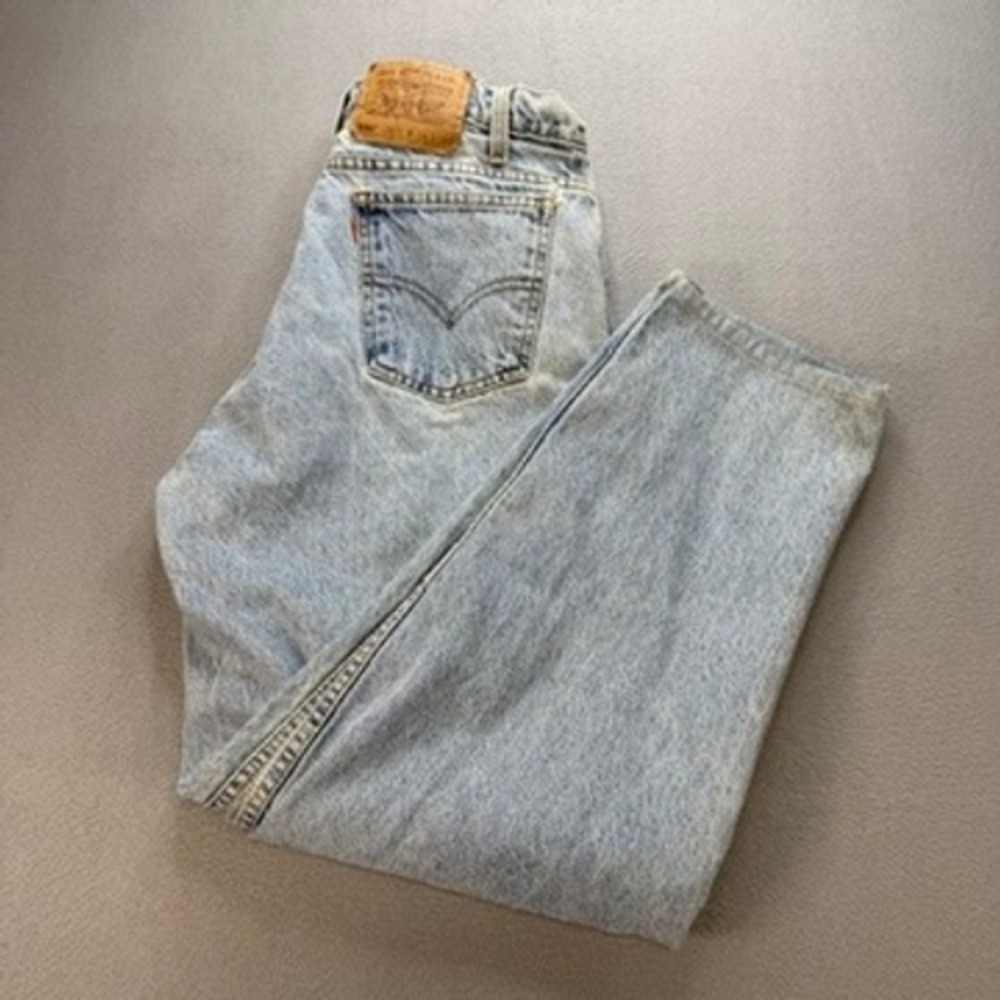 VTG Levis 560 Loose Fit Tapered Leg Baggy Jeans 34x34 (FIT 32x30) Orange Tab 90s